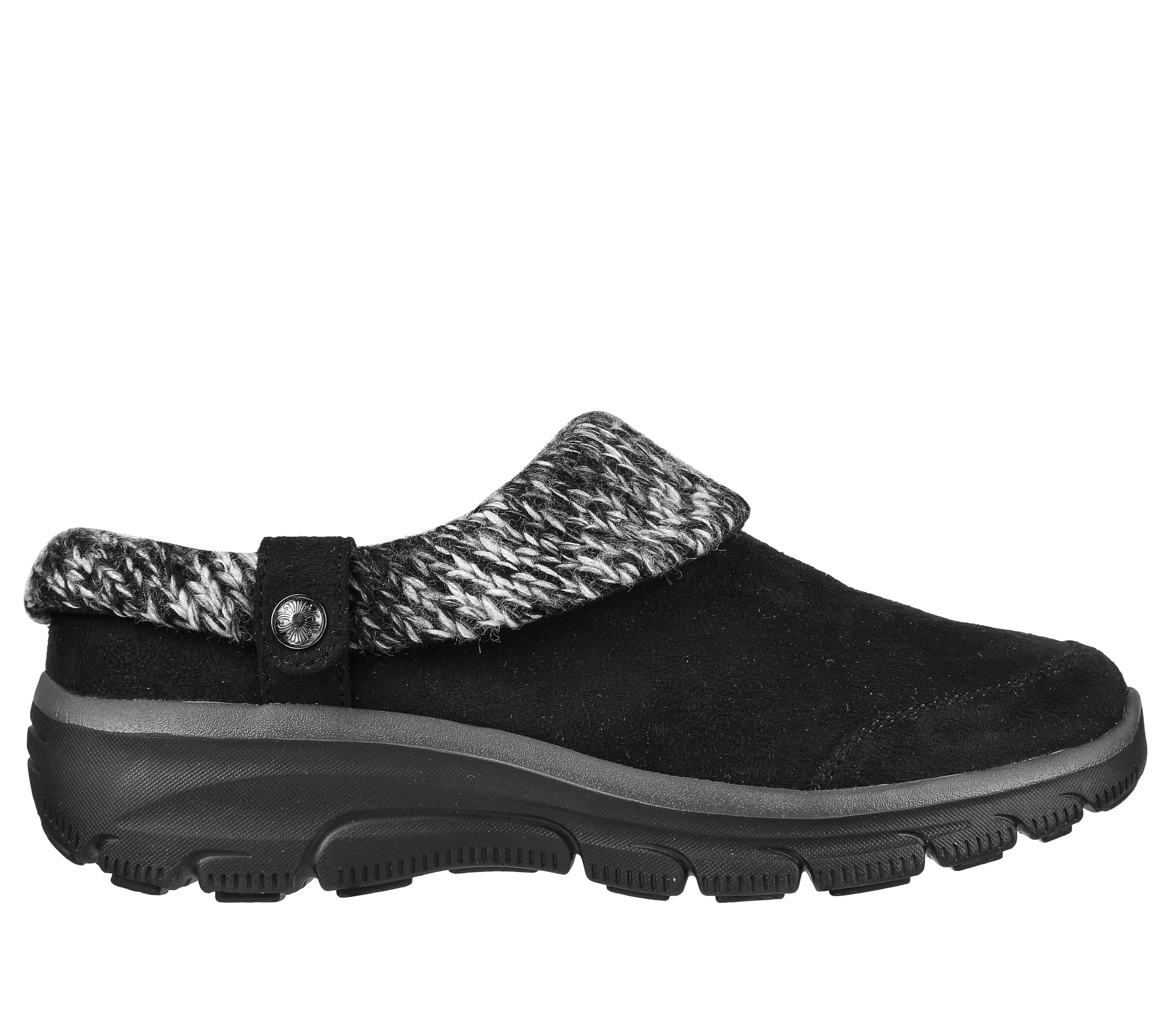 Skechers Women's Easy Going-Good Duo Mule, Black - 5.5