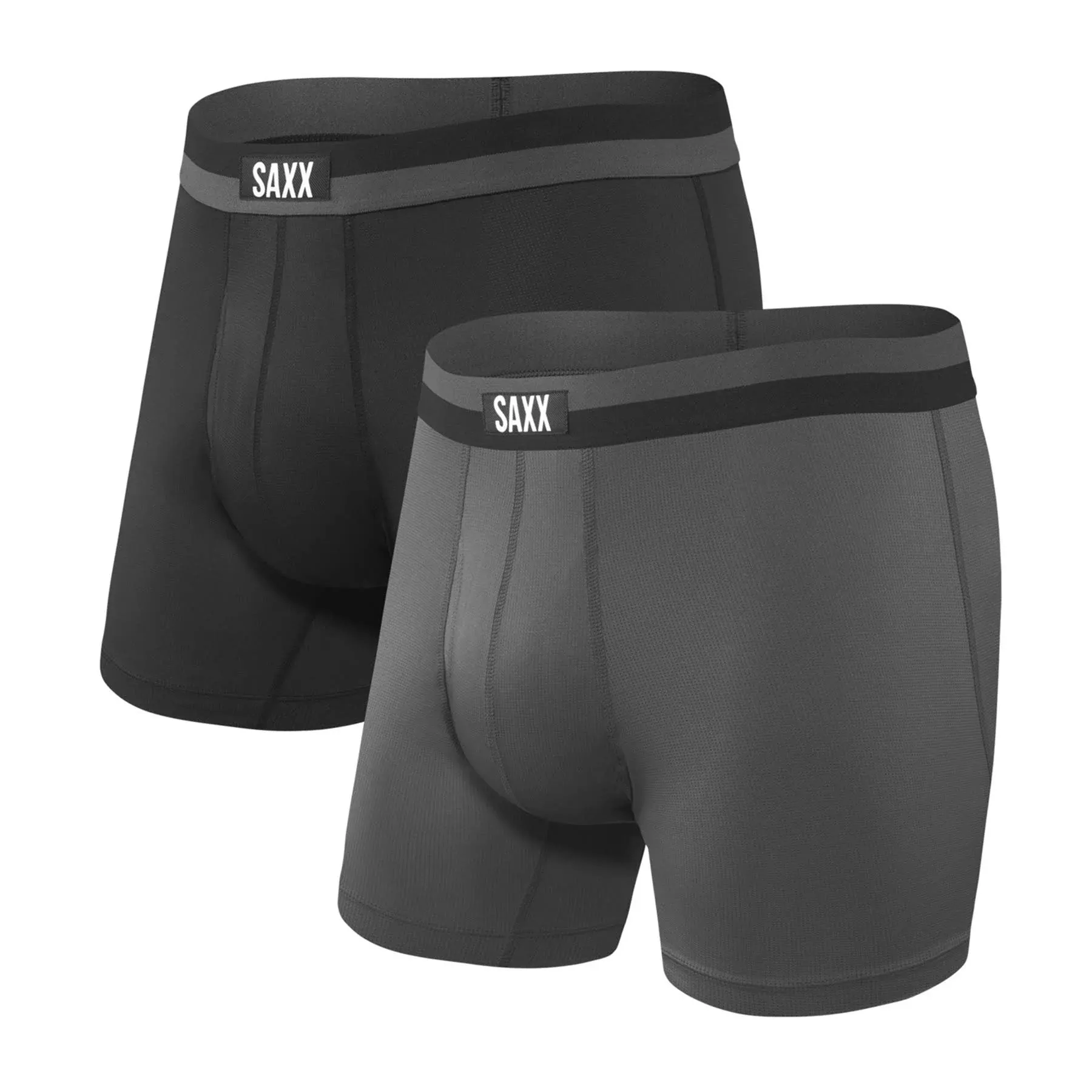 SAXX Men's Underwear - Sport Mesh Boxer Brief - 2 Pack