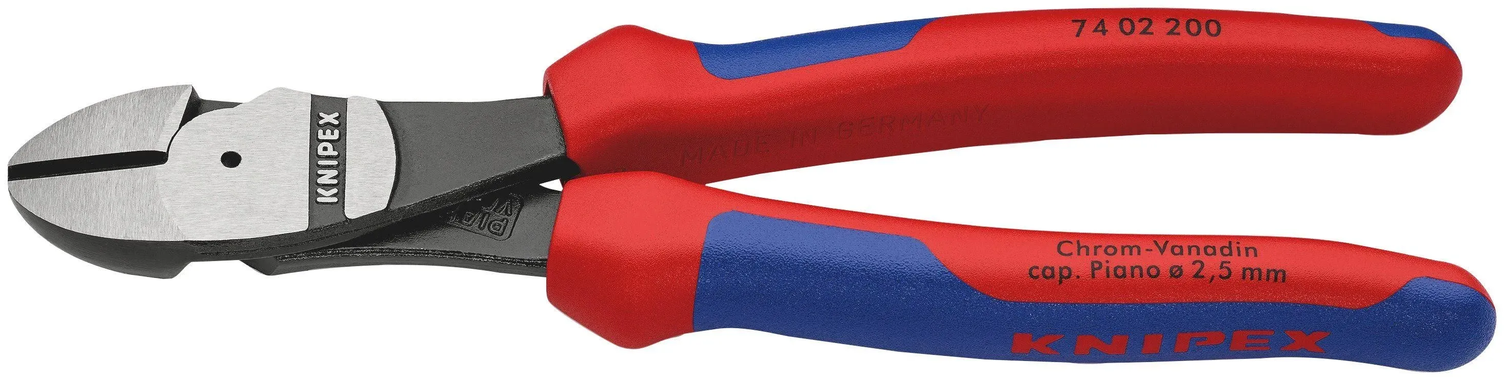 Knipex 7402200 20cm High Leverage Diagonal Cutters - Comfort Grip