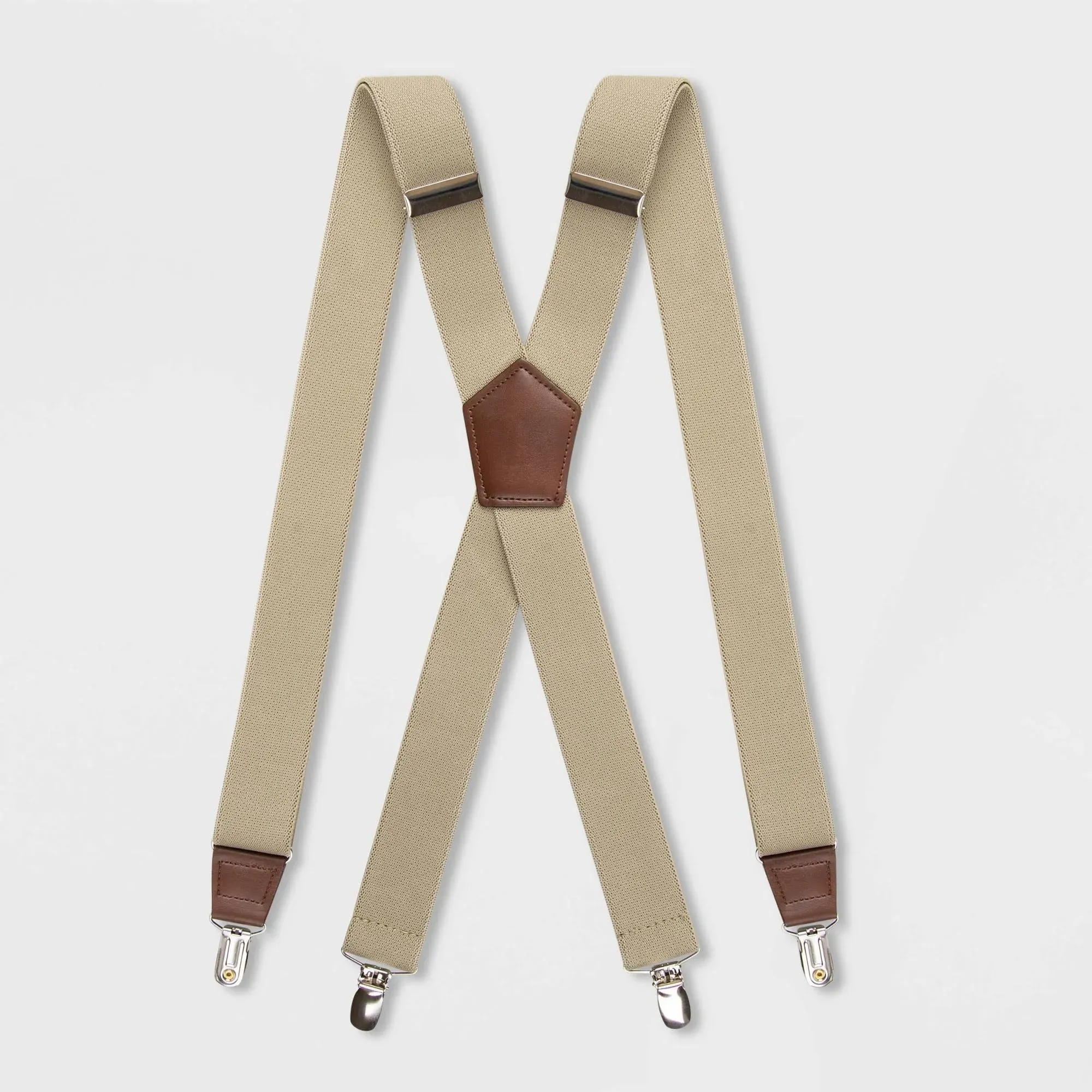 Men's Solid Suspenders Goodfellow & Co Khaki, Men's, Beige