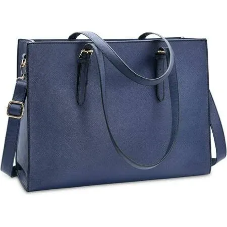 NUBILY Women's Waterproof Leather Laptop Bag