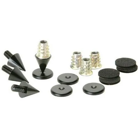 Dayton Audio DSS2-BC Black Chrome Speaker Spike Set 4 Pcs.