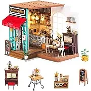 Rolife Dollhouse Wooden Mini House Crafts-DIY Model Kits with Furniture and Accessories- Handmade Construction Kit-Christmas