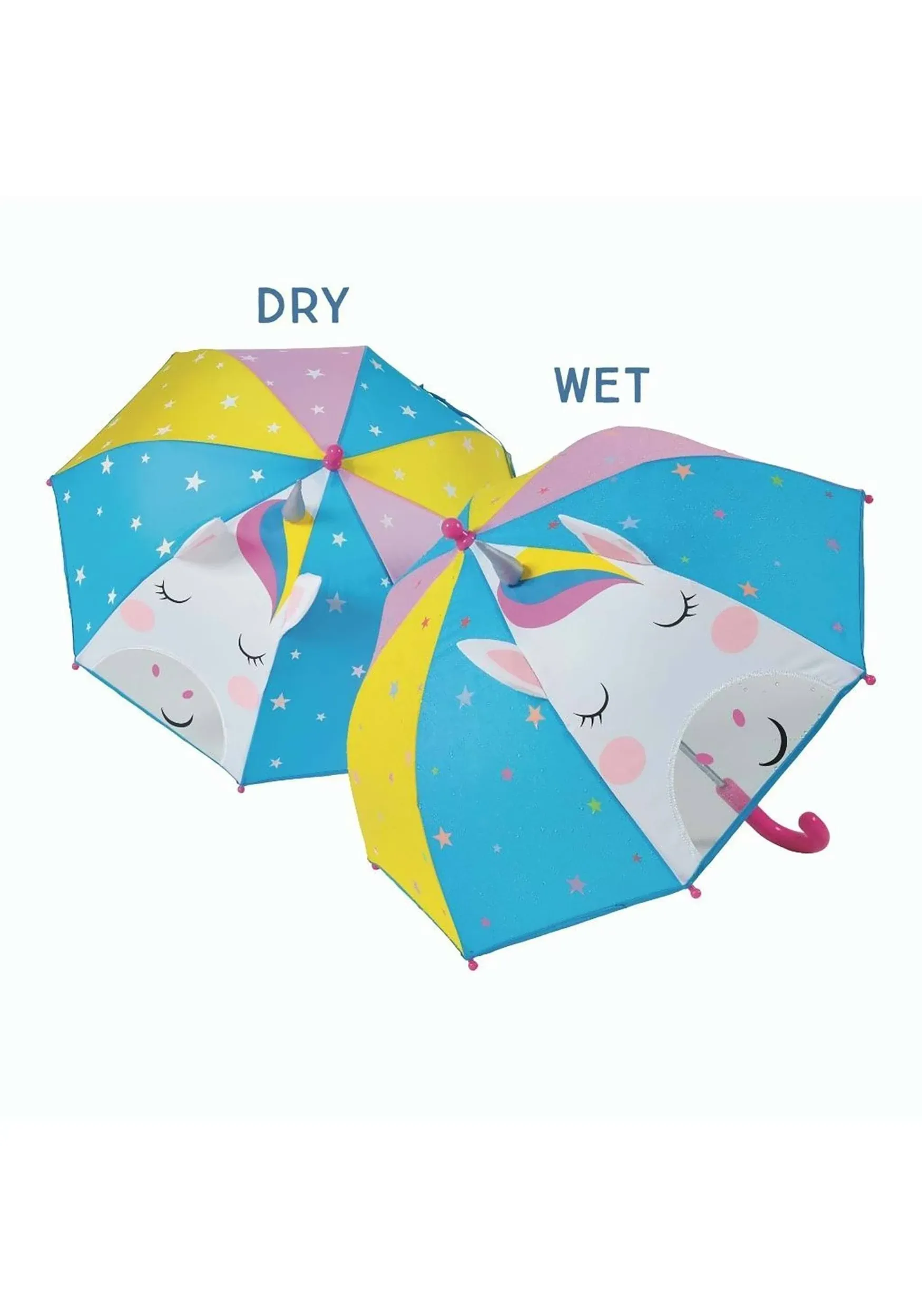 Floss & Rock Colour Changing 3D Rainbow Unicorn Umbrella