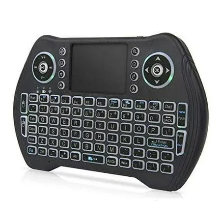 Backlit 2.4GHz Mini Wireless Keyboard Remote Control with Touchpad Mouse Combo ...