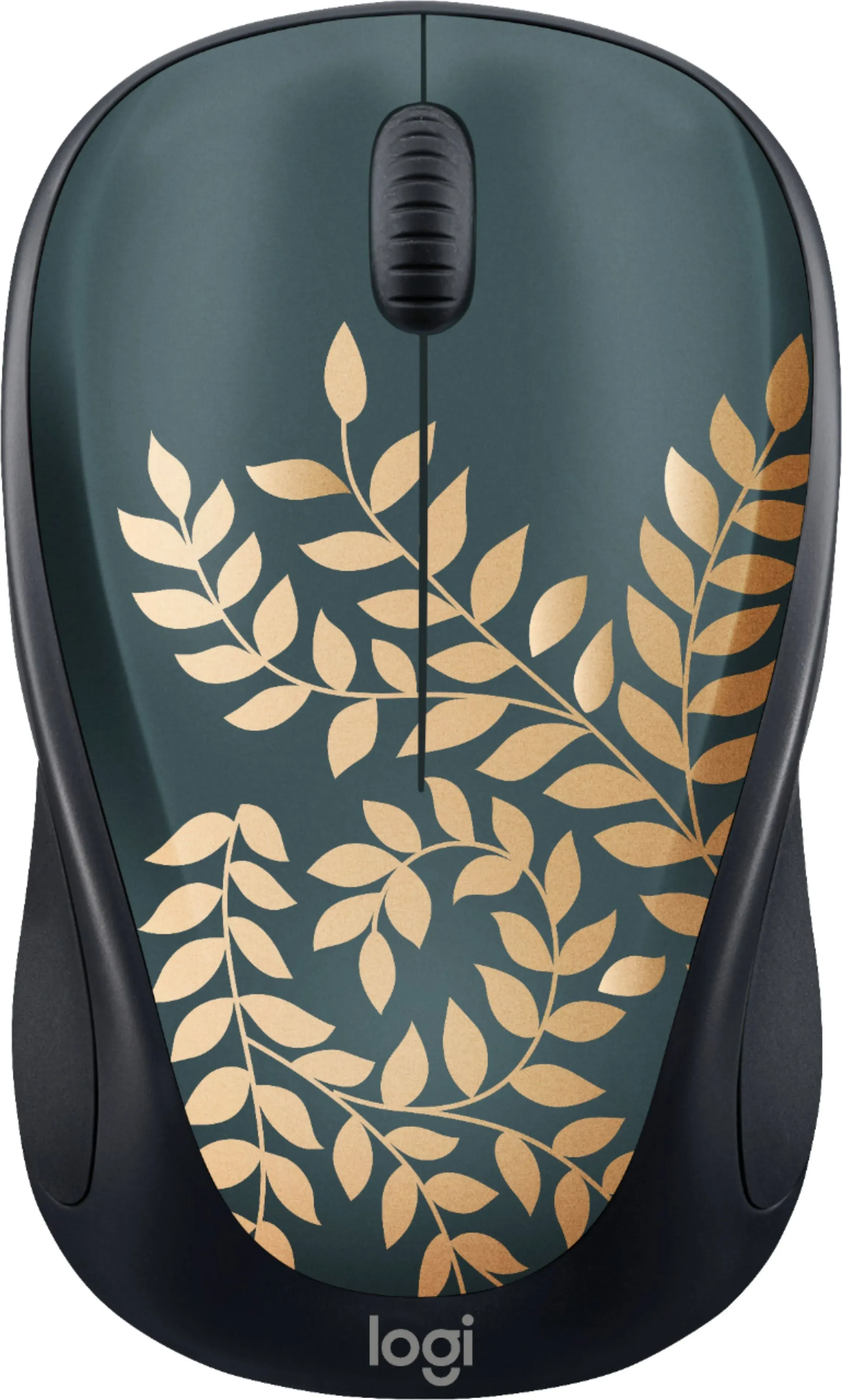 Logitech - Design Collection Limited Edition Wireless 3-button Ambidextrous Mouse with Colorful Designs - Forest Floral