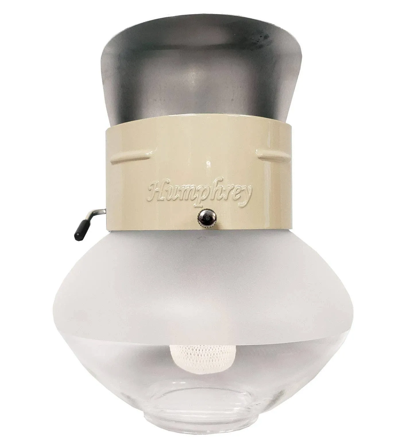 Humphrey Indoor Gas Light 9NA with Preformed Mantle Natural Almond