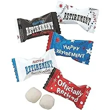 Happy Retirement Buttermint Candy (108 Individually Wrapped Pieces - 14 oz)