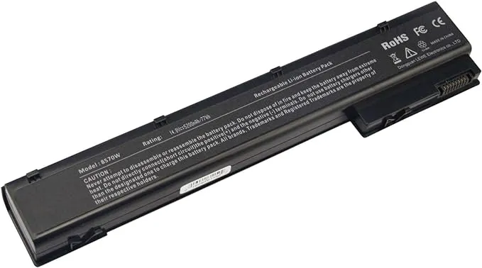 TREE.NB AC Doctor INC Laptop Battery for HP EliteBook 8560w 8570w 8760w 8770w Mobile Workstation, 5200mAh/14.8V/6-Cells