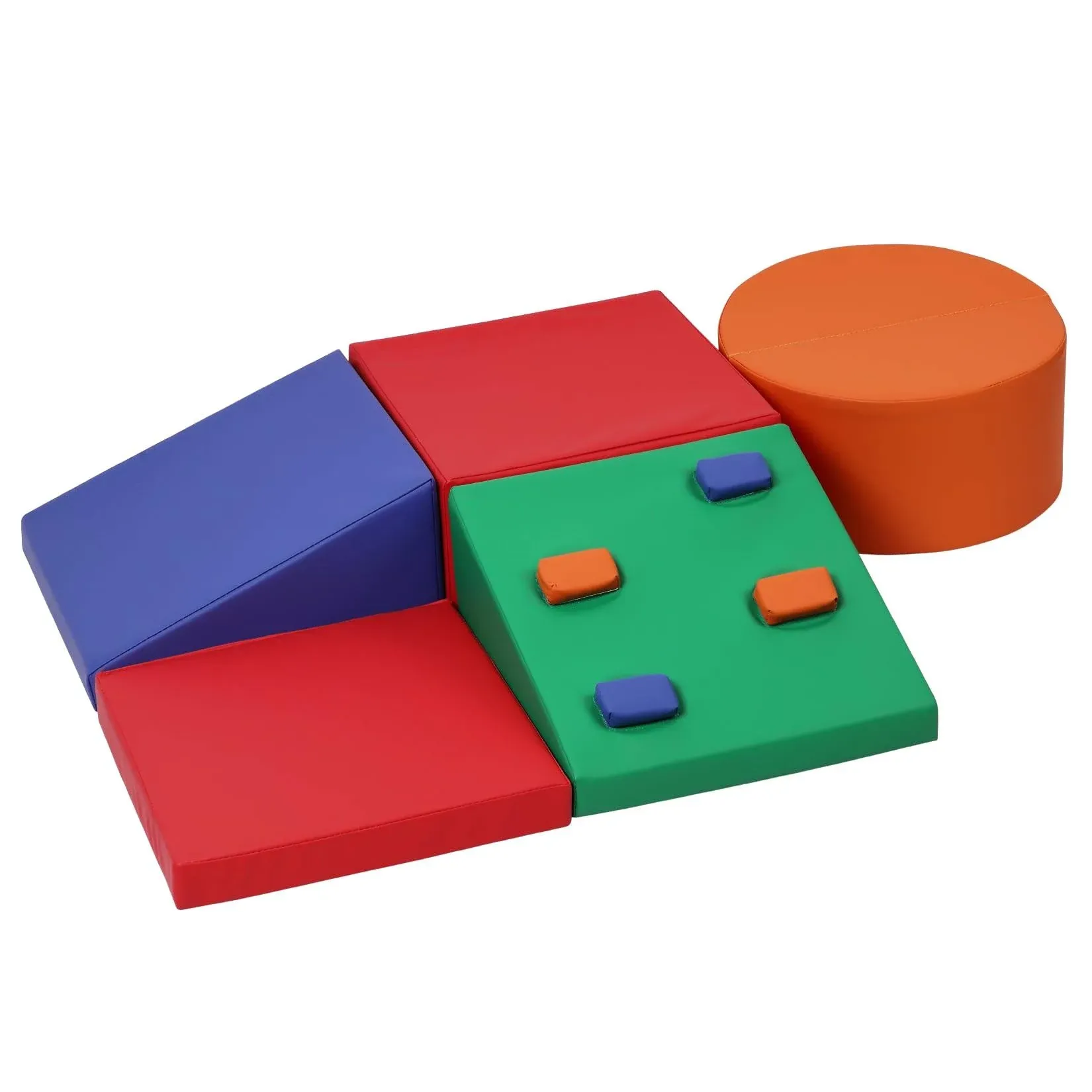 GAOMON Foam Climbing Blocks for Toddlers and Preschoolers - Soft Climbing Indoor Set - Active Play Set for Climbing, Crawling, and Sliding, 5PCS