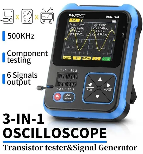 Dso-tc3 500kmhz Handheld Digital Oscilloscope Transistor Tester Signal