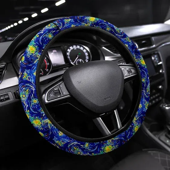 Starry Night Premium Car Steering Wheel Cover