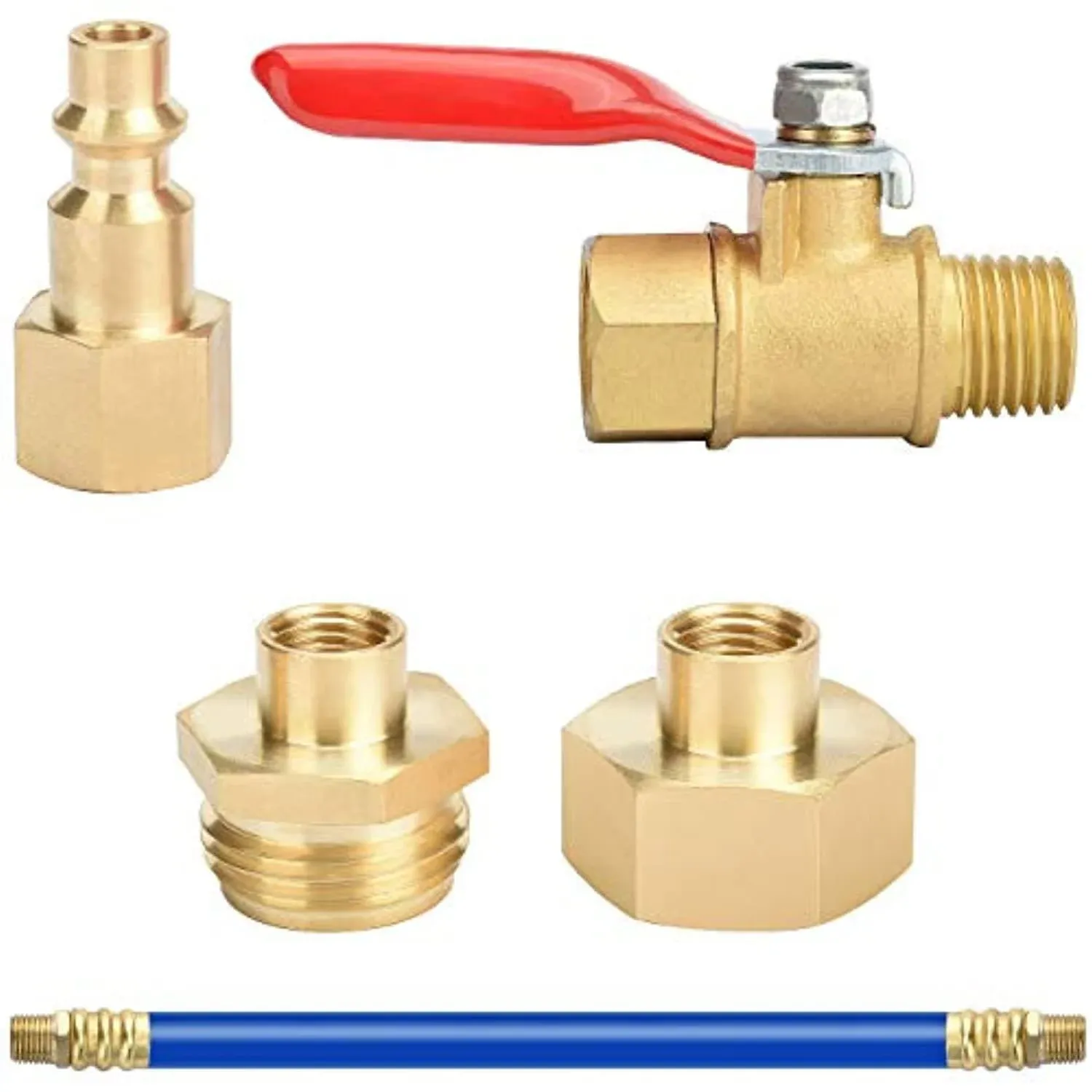 Astarye Brass 12&#034; Winterize Sprinkler System RV Motorhome Boat Camper Compres...