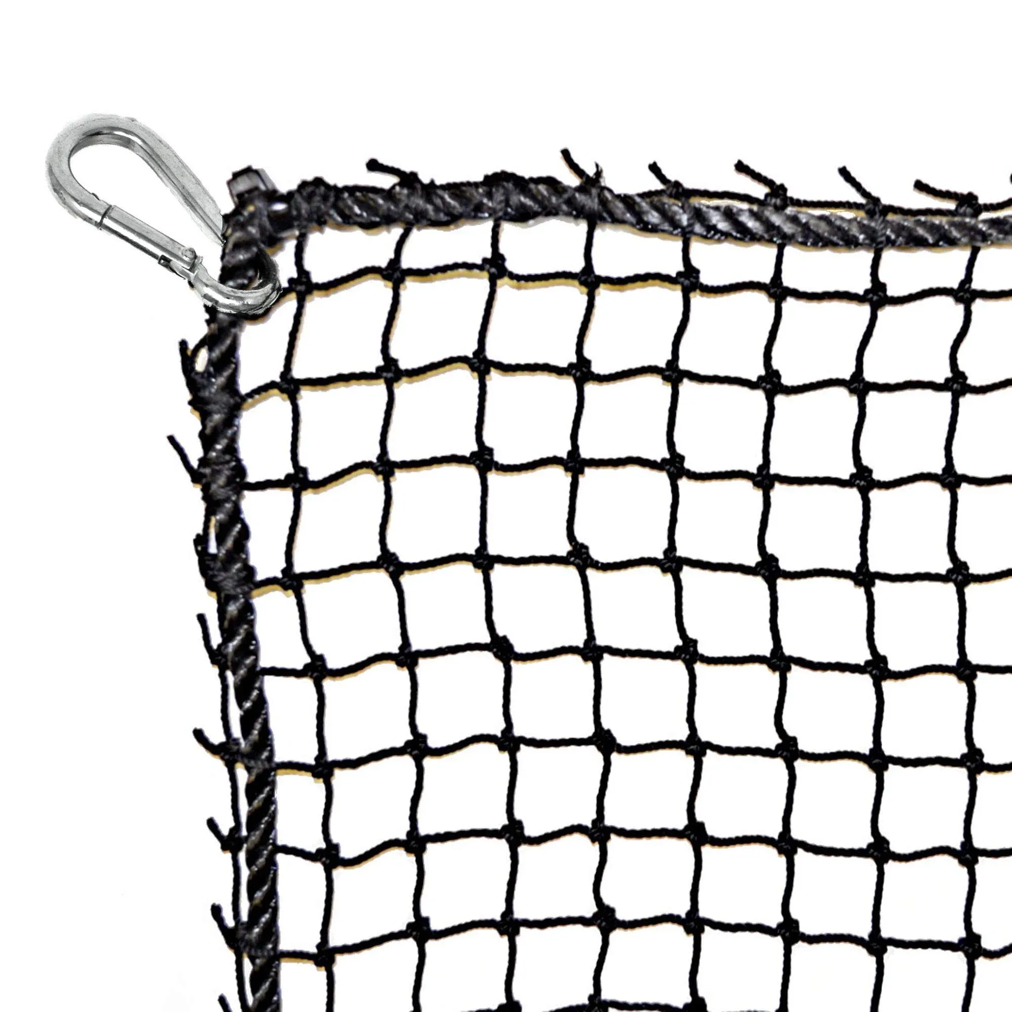 Just For Nets #18 Nylon Golf High Impact Net, 3/4" Mesh, Black