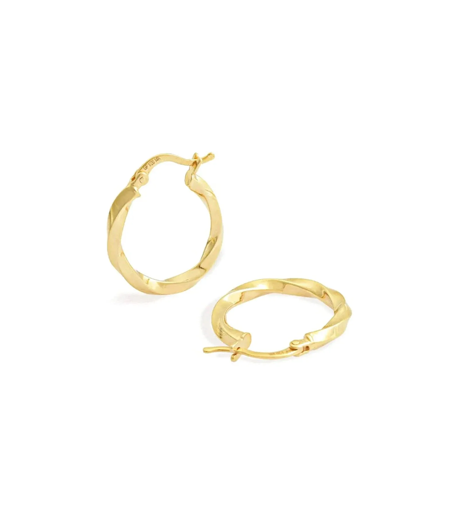 Jewelry Atelier Gold Filled Hoop Earrings Collection - 14K Solid Yellow Gold Filled Stylish Earrings for Women with Different Occasions & Styles