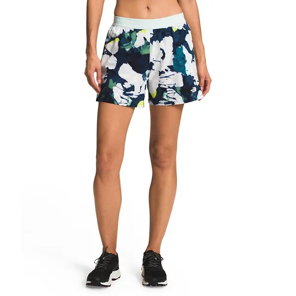 Women's The North Face Wander Shorts Medium Summit Navy Abstract Floral Print