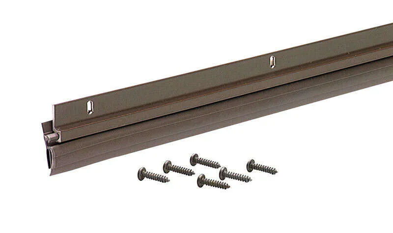 M-D Bronze Aluminum Sweep For Garage Doors 36 in. L