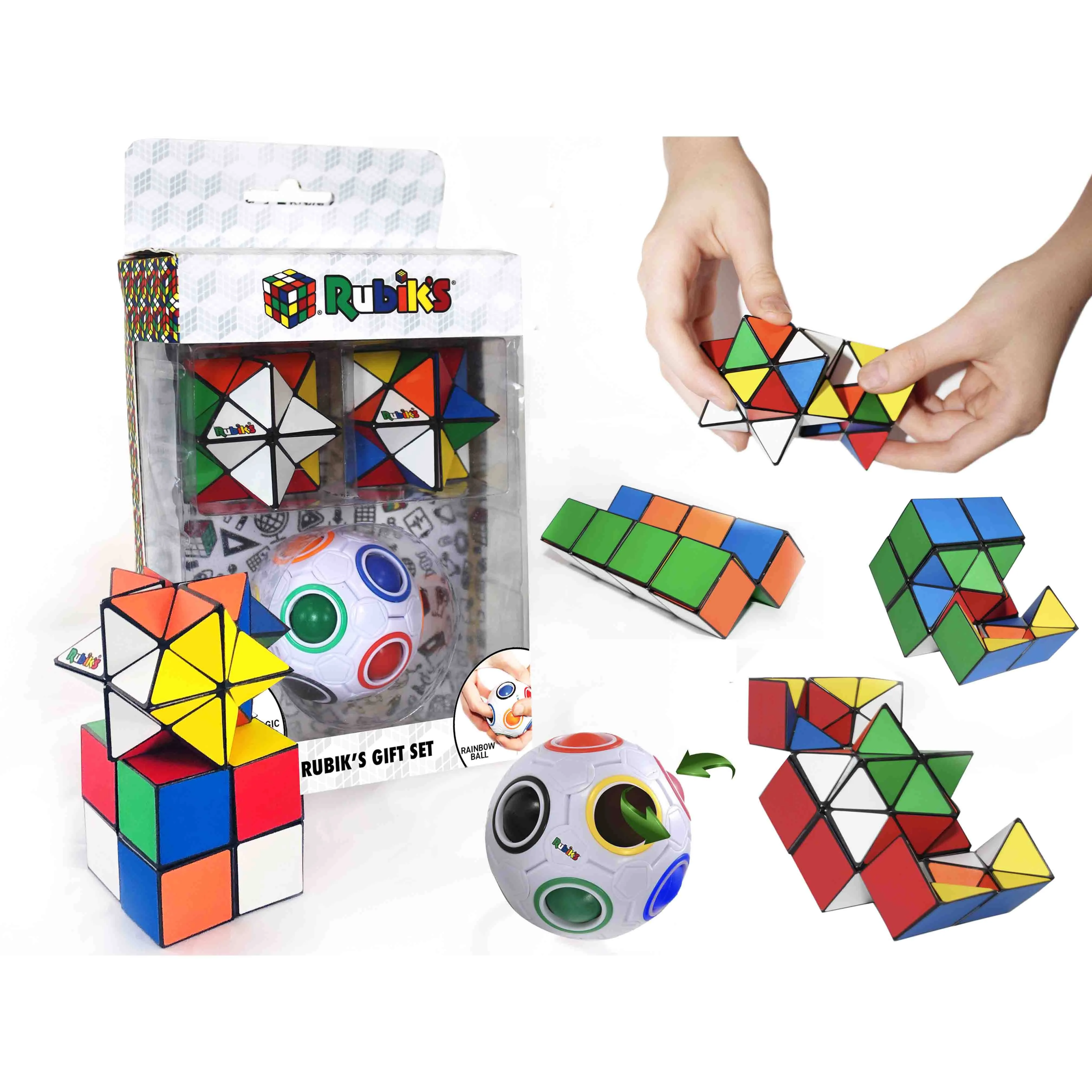 Rubik's 1 Rainbow Ball and 2 Magic Star Set