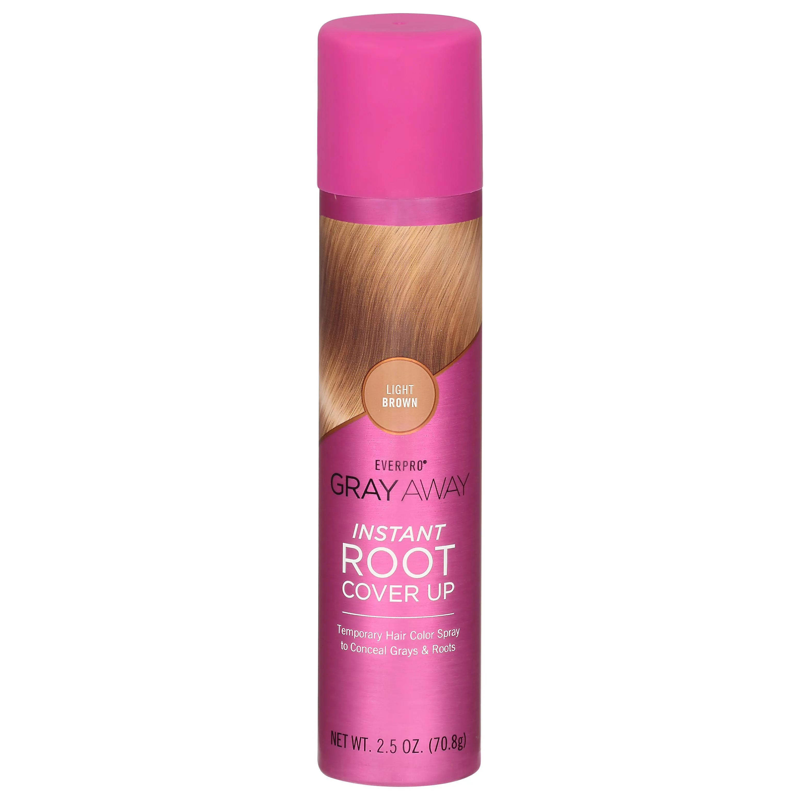 Everpro Gray Away Instant Root Cover Up Spray 2.5oz - Light Brown