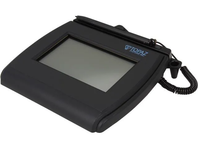 Topaz SigLite LCD 4x3 T-LBK750 Series Dual Serial/USB (High Speed) BackLit T-LBK750SE-BHSB-R Signature Capture Pad