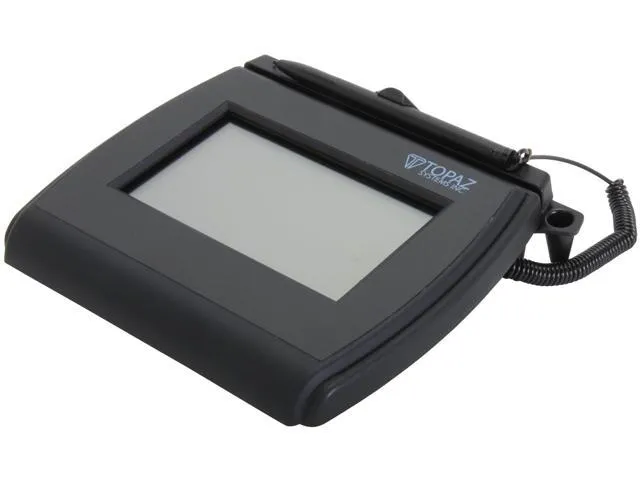 Topaz SigLite LCD 4x3 T-LBK750 Series Dual Serial/USB BackLit T-LBK750-BHSB-R Signature Capture Pad