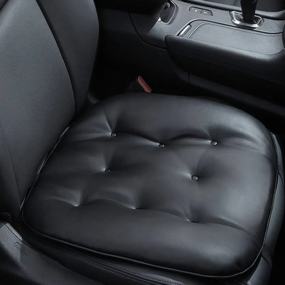 Big Ant Leather Seat Pad Soft Car Seat Cushion Comfort Removable Seat Protector for Car Office Home Use Four Seasons General 1PC(Black)