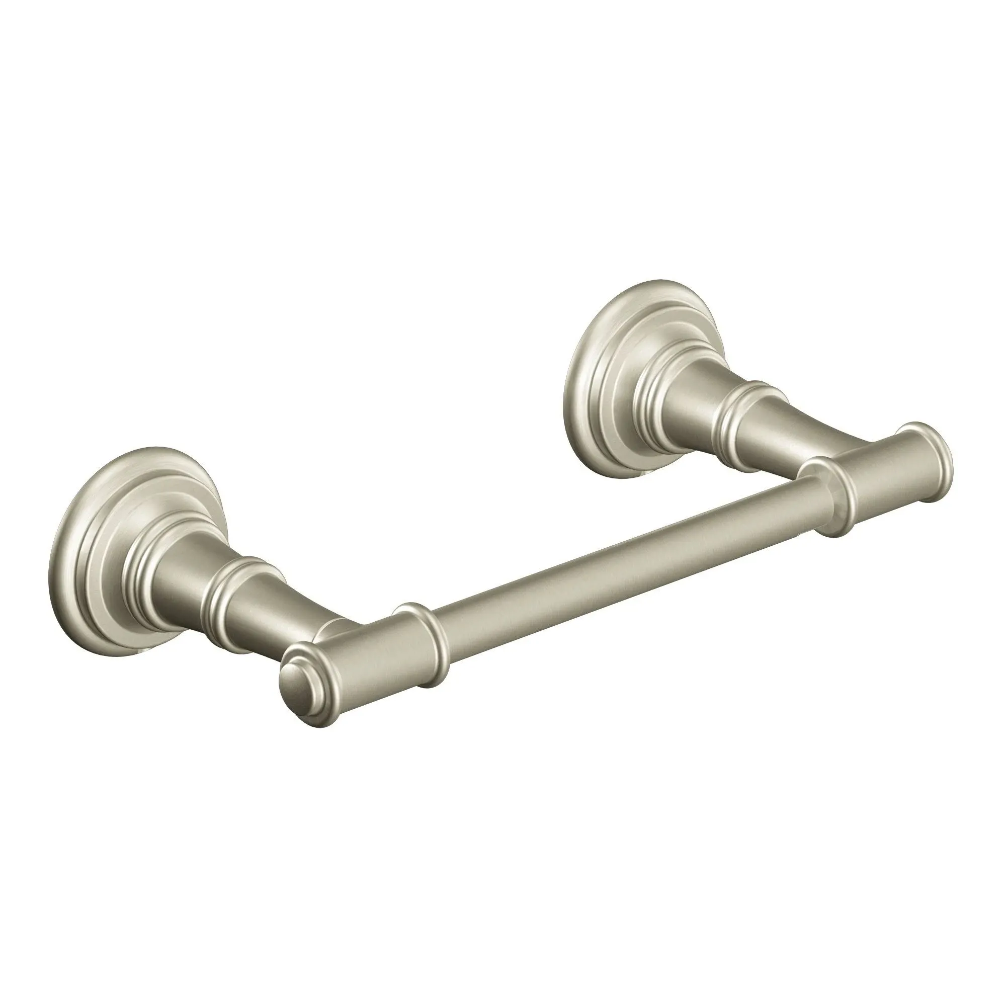 Moen DN9108BN Ellsworth Double Post Wall Mount Pivoting Toilet Paper Holder, Brushed Nickel