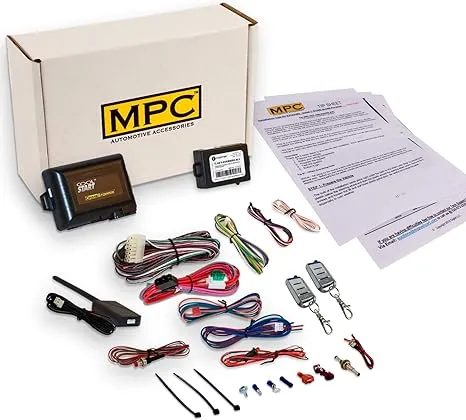 MPC Complete Remote Start with Keyless Entry Kit Compatible with Ford F-150 2004-2008 - (2) 4 Button Remotes