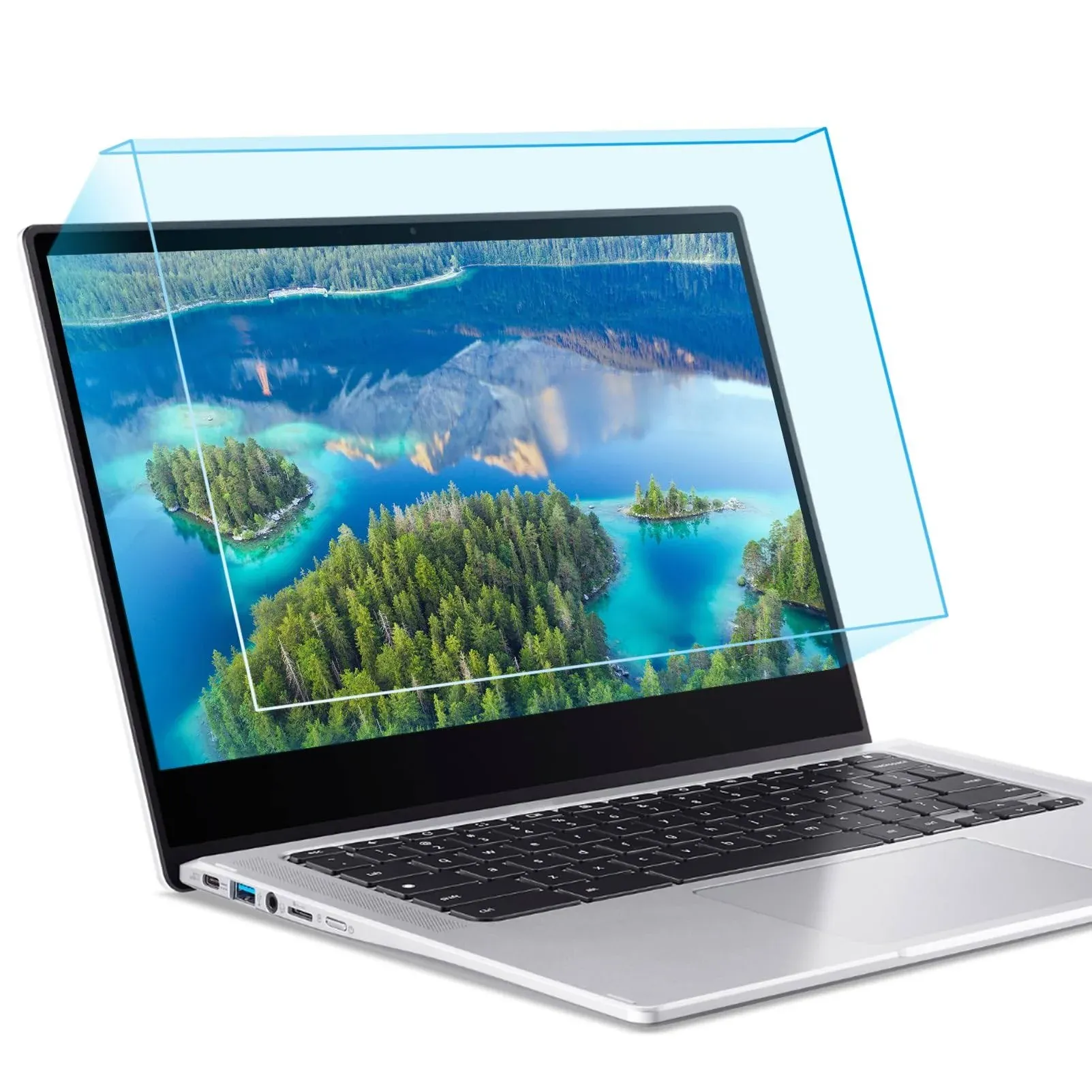 15.6 Inch Blue Light Blocking Laptop Screen Protector Panel, Eye Protection Hang