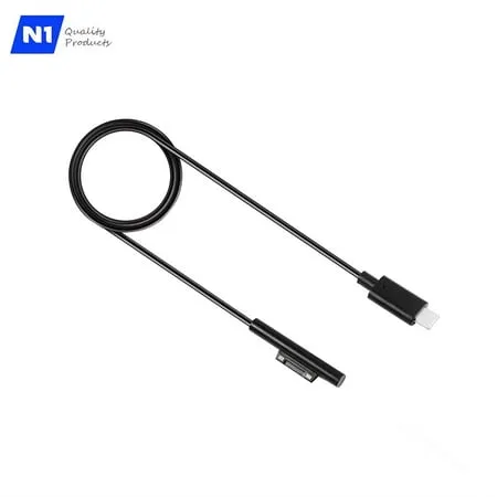 N1- USB Cable Type C AC Charger Adapter for Microsoft Surface Pro 3 Pro 4 Pro 5 Pro 6 Pro 7 Tablet - 5 Ft (3 Pack) New