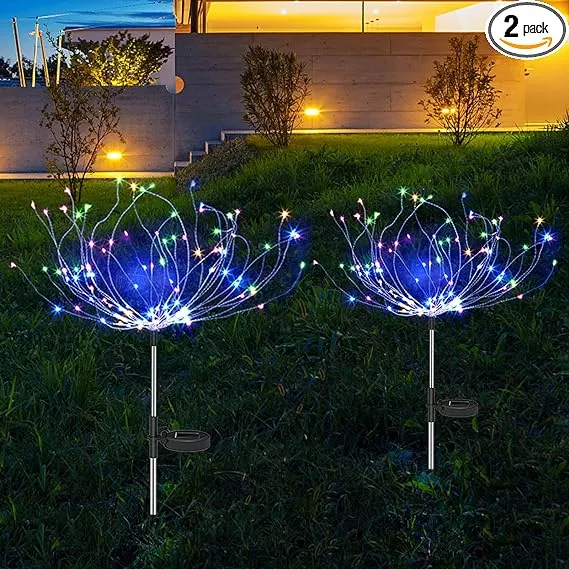 Solar Garden Lights Outdoor Solar Firework Lights DIY Firework Lights IP65 Wat