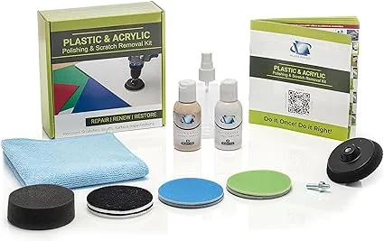 Glass Polish 31007 Plastic and Acrylic Polishing and Scratch Removal Kit