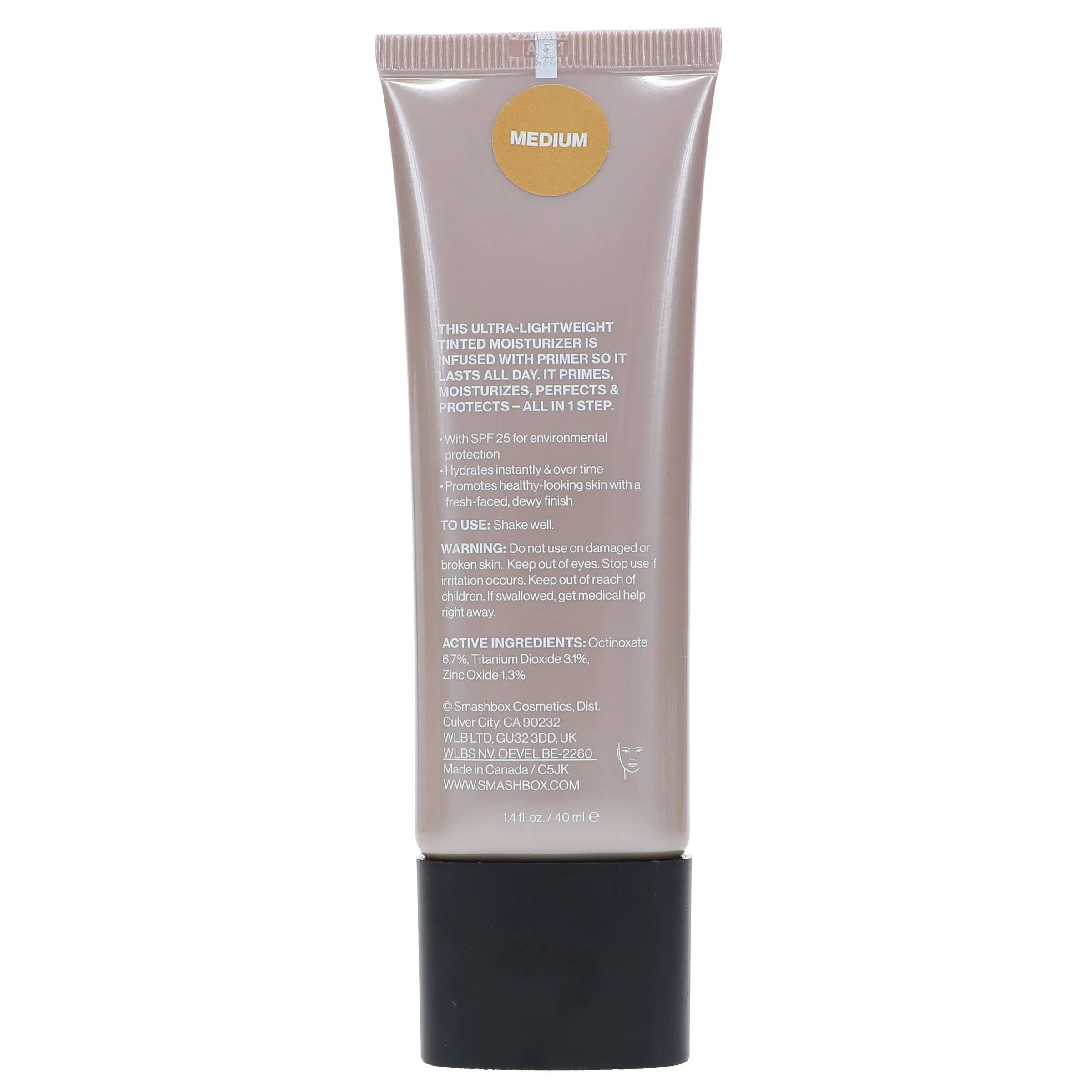 SmashBox Halo Healthy Glow All-In-One Tinted Moisturizer SPF 25 - Light Medium Women Foundation 1.4 oz 