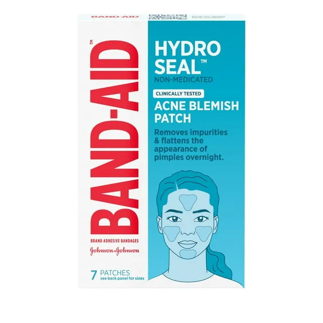 Band Aid, Hydro Seal, nicht medizinisches Pflaster gegen Akne, 7 Pflaster