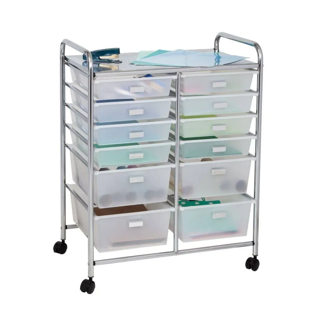 Honey-Can-Do 12-Drawer Rolling Craft Storage Cart