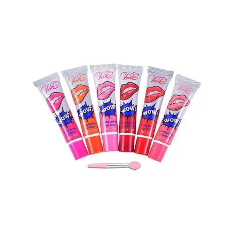 6 Colors Tattoo Magic Color Peel Off Mask Tint Long Lasting Waterproof Lip Gloss