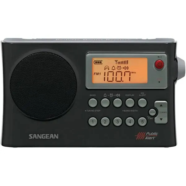 Sangean AM/FM Weather Alert Portable Radio