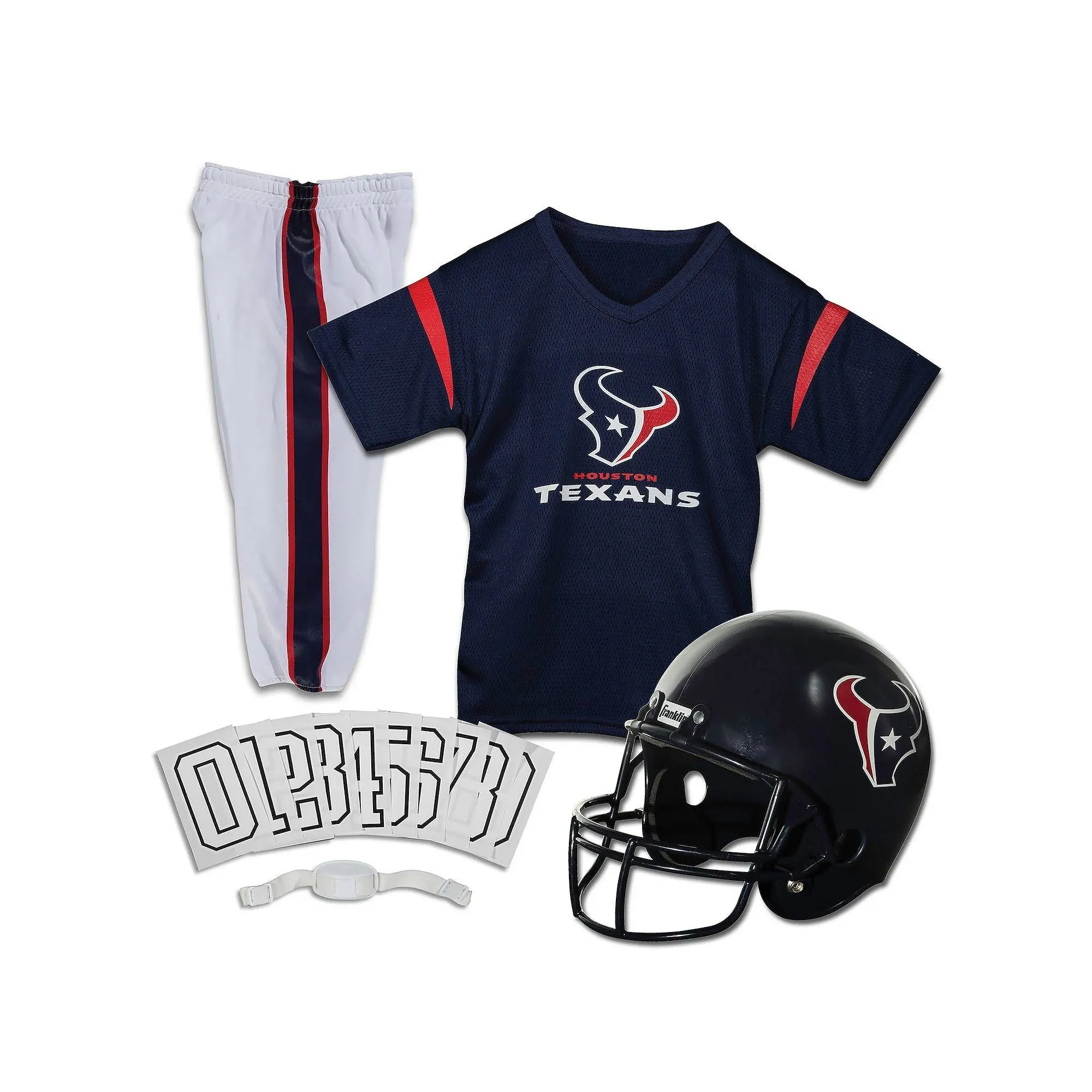 Franklin Sports NFL Youth Football Uniform Set for Boys & Girls - Includes Helmet, Jersey & Pants with Chinstrap + Numbers