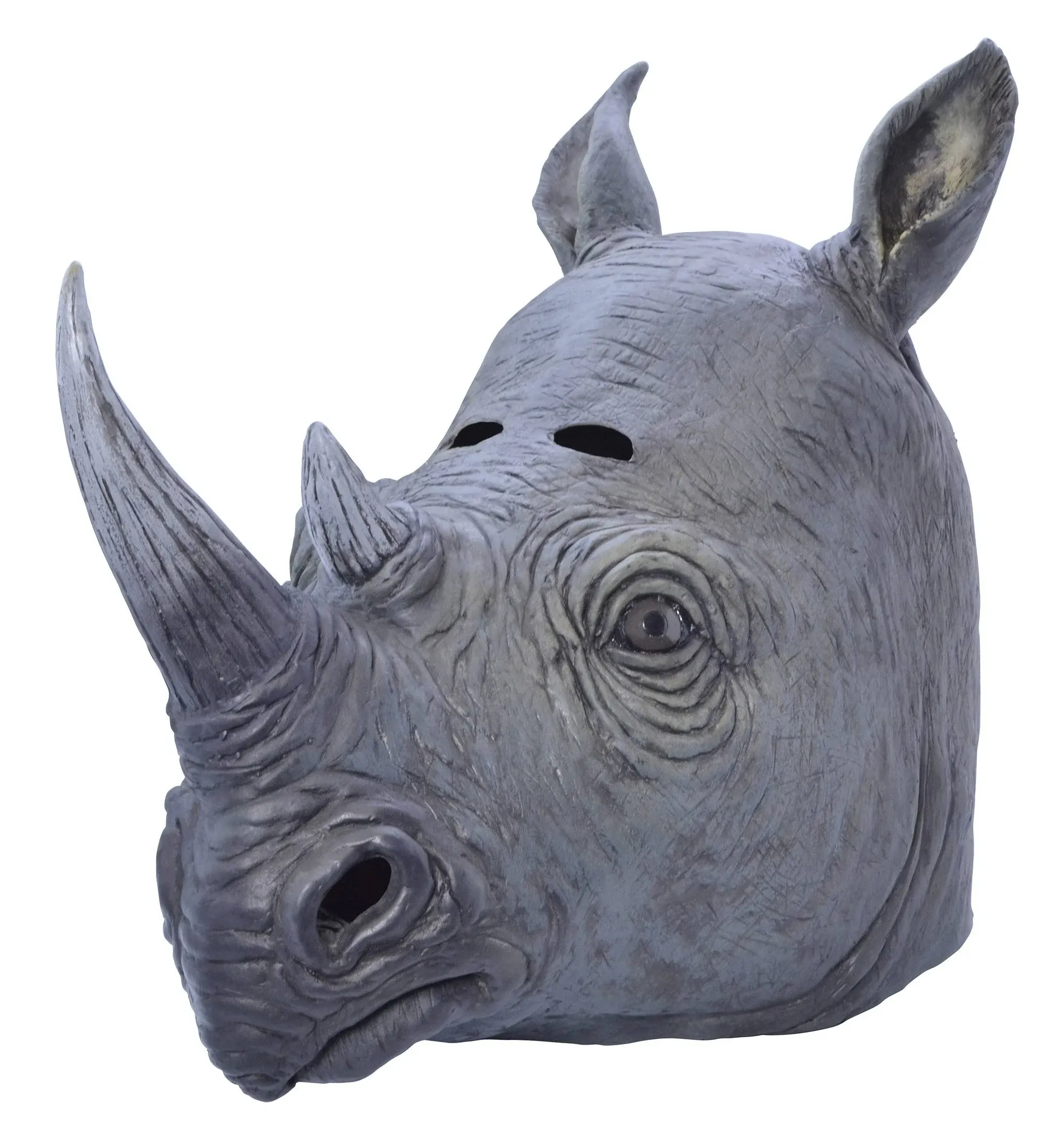 Rhino Mask Overhead Rubber Adult Safari Disguise