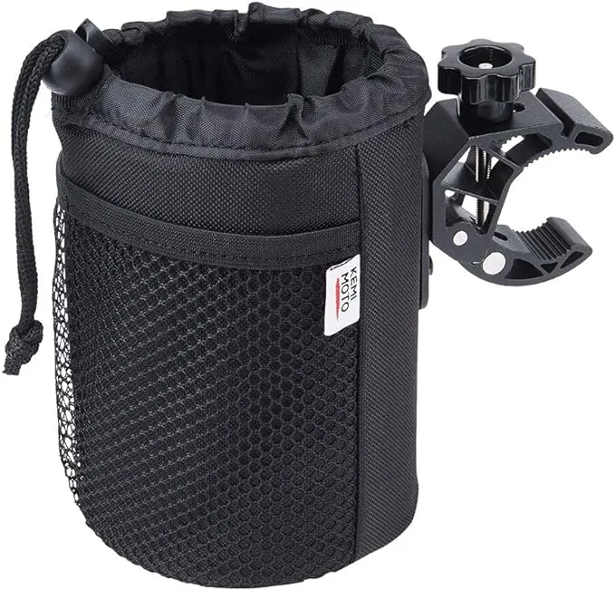 Motorcycle Cup Holder, Oxford Fabric Motorcycle Drink Holder with 0.6"-1.5"