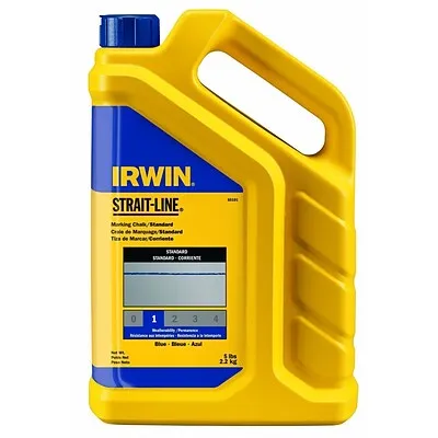 IRWIN Tools STRAIT-LINE Standard Marking Chalk, 5-pound, Fluorescent Orange (65105)