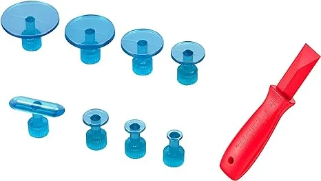 Dent Removal Puller Tabs Kit- Glue Pulling Tabs, Plastic Scraper-25PCS