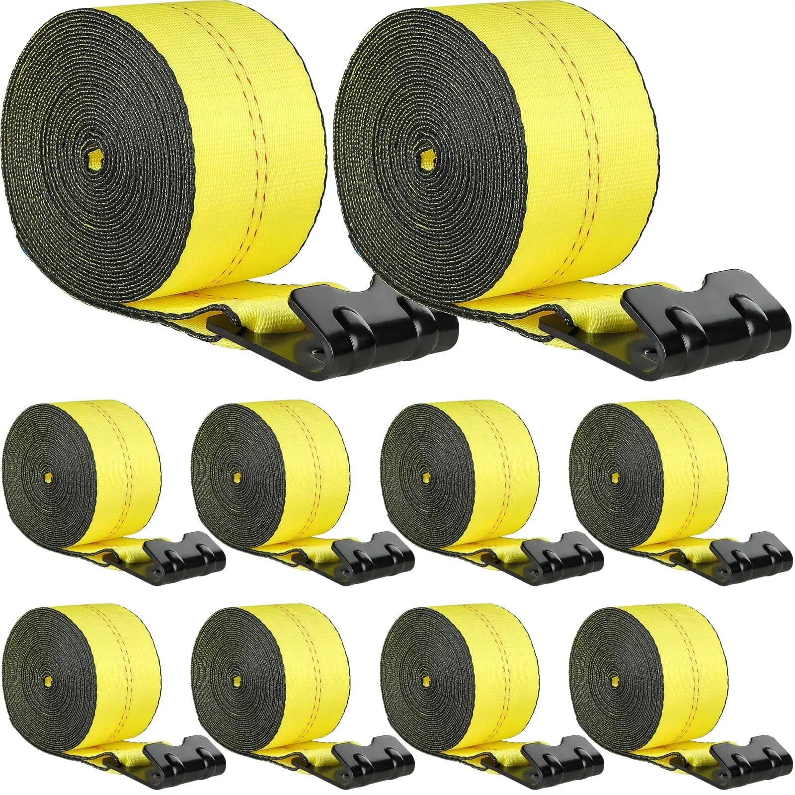 Winch Straps 4&#034; x 30&#039; Heavy Duty Tie Down Truck Straps 18000 Lbs Break Strength