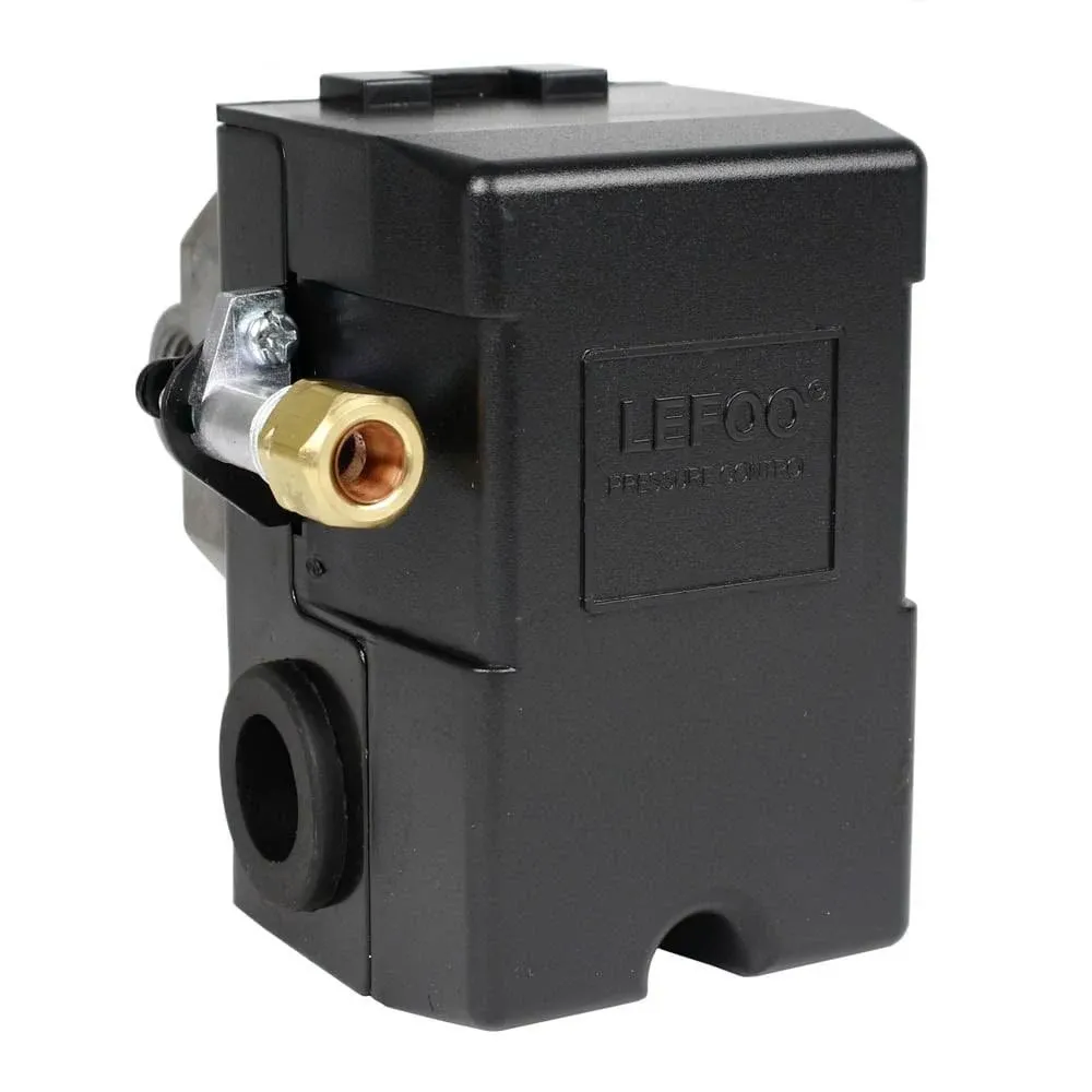 Ketofa LF10-4H Pressure Switch, 4 Port Air Compressor Pressure Switch Replacement Control NPT1/4 95-125 psi 20A