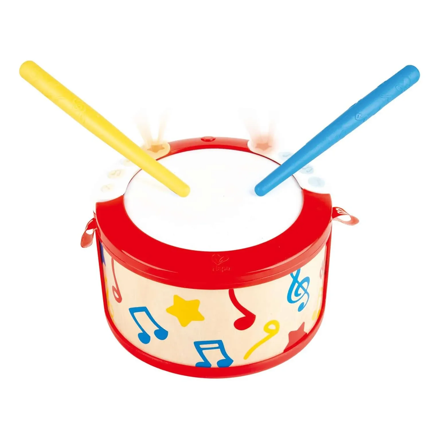 Hape Electronic Kids Drum with Lights & Guided Play| 2 Play Modes Drum Sensory Musical Instrument Toys for Toddler Gift Packing