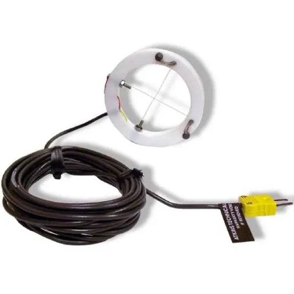 Cooper-Atkins 50008-K Screen Print Type K Surface Thermocouple Probe, -40 to +400 degrees F, 15' Cable