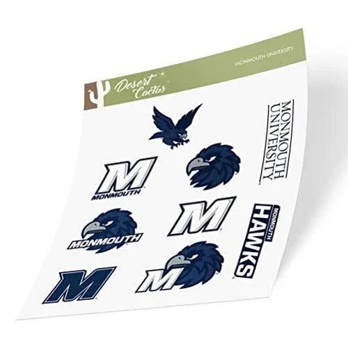 Monmouth University Hawks Sticker (Type 2 Sheet)