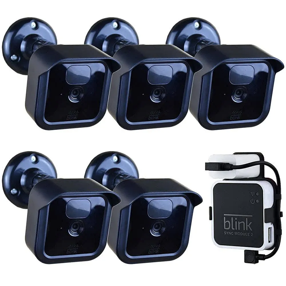 Blink Outdoor Camera Mount Bracket,5 Pack Full Weather Proof Housing/Mount