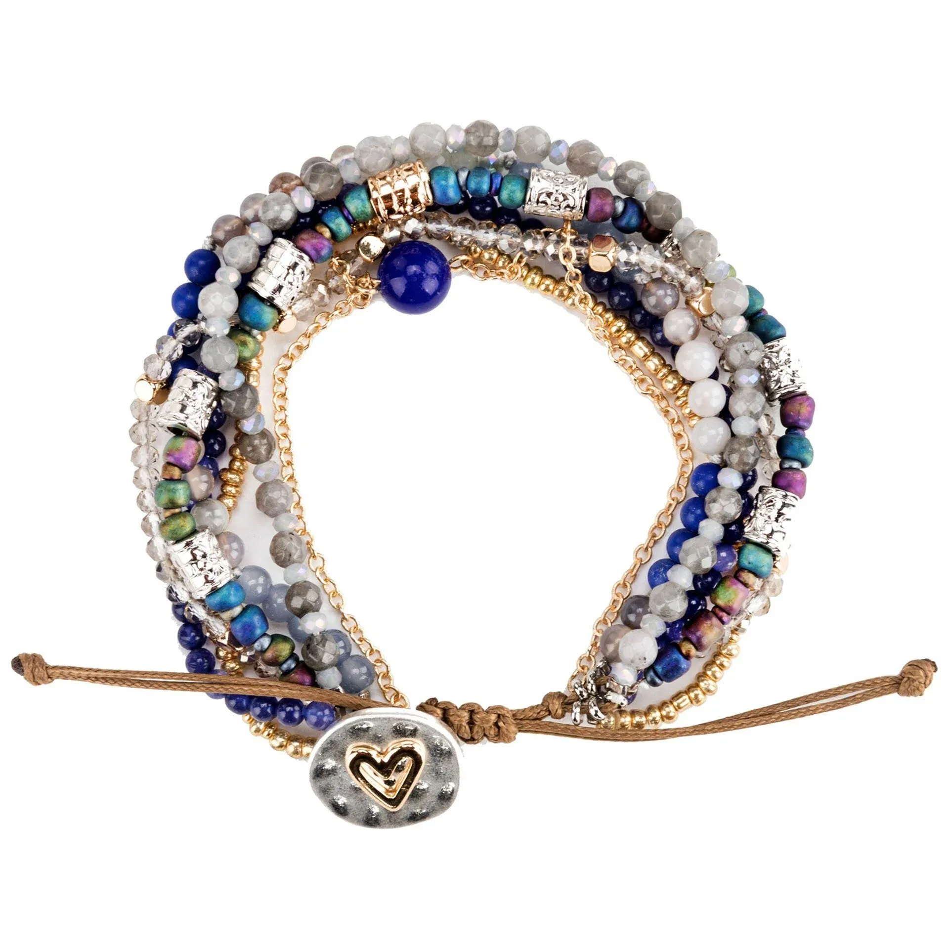 Beaded Love BRACELET/INDIGO