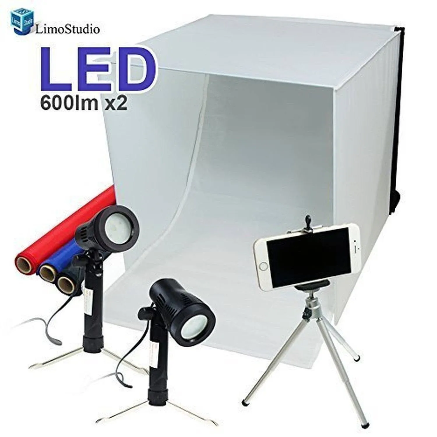 LimoStudio 16" x 16" Table Top Photo Photography Studio Lighting Light Tent Kit